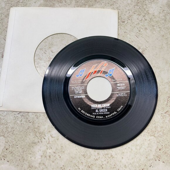Al Green Keep Me Cryin / There Is Love 45 Soul 1976 Hi 2319 VG+ - Picture 6 of 7